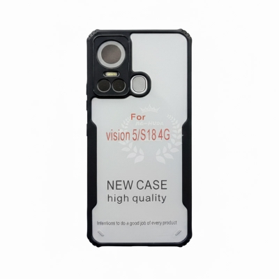 Picture of Xundd Back Cover for Itel Vision 5 / itel S18 Transparent Hybrid Hard PC Back Bumper