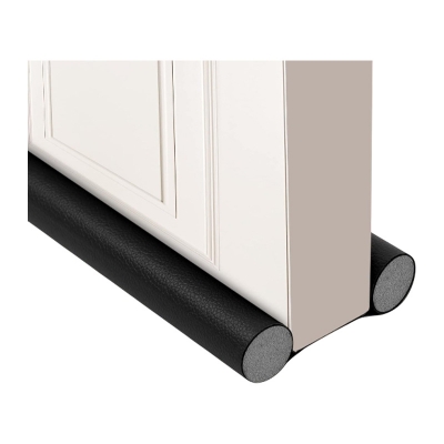 Picture of Twin Door Draft Stopper, Under Door Bottom Seal Strip Noise Blocker Door Draft Stopper, 37 Inch Adjustable Under Door Draft Blocker Sound Proof Draft Guard for Bottom of Doors Seal Gap, Reduce Noise, Cold Air, Dust, Odor, Light, Fit for Interior/Exterior