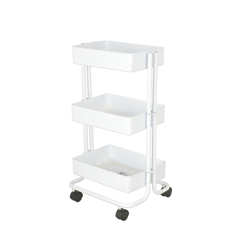 Picture of Metal Mesh Utility Cart Big -White