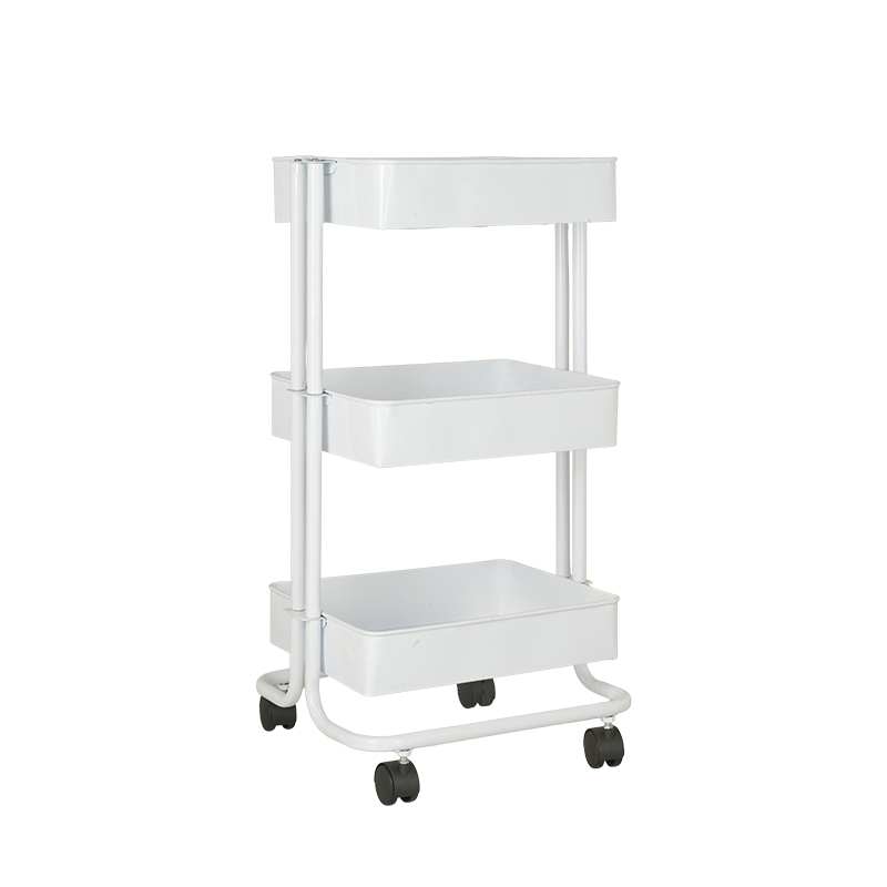 Picture of Metal Mesh Utility Cart Big -White