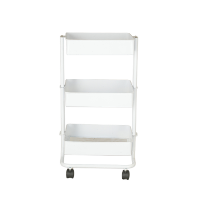 Picture of Metal Mesh Utility Cart Big -White