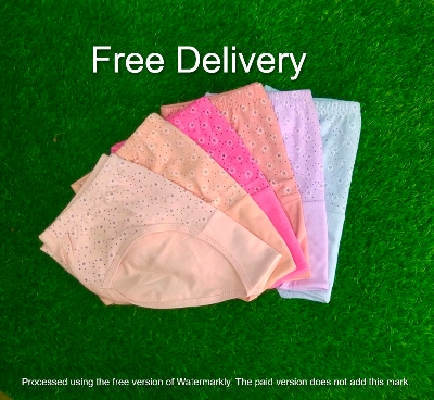 Picture of Pack of 6 Printed cotton Comfortable Panty for Women