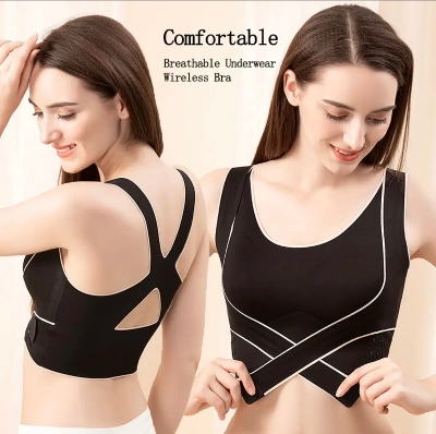 Picture of Imported Premium soft stretch comfortable push up sports bra yoga bra for Women-one piece