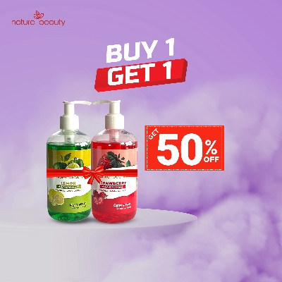Picture of Buy 01 Nature Beauty Lemon Hand Wash & Get 01 Nature Beauty Strawberry Hand Wash