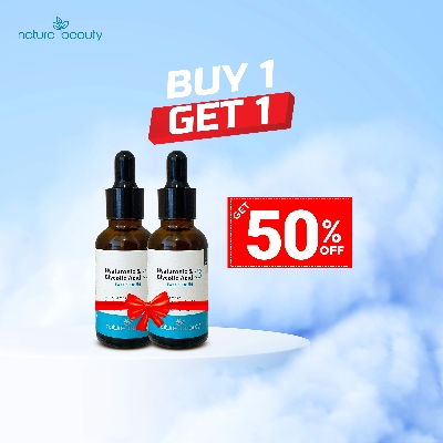 Picture of Nature Beauty Hyaluronic 1% & Glycolic Acid 2% Serum (B1G1)