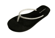Picture of Ladies Lifestyle Black-White sandal