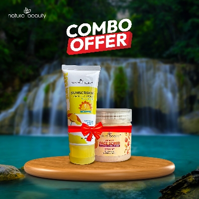 Picture of Buy 01 Nature Beauty Sunscreen & Get 01 Nature Beauty Appricot Face Scrub