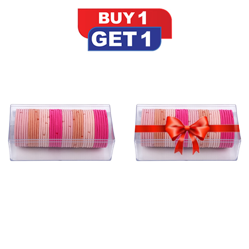 Picture of 48 Pcs Thin Mini Elasticity Hair Tie  (Buy 1 Get 1 Free)