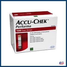 Accu Chek Performa Blood Glucose Test Strips - 100 Pieces