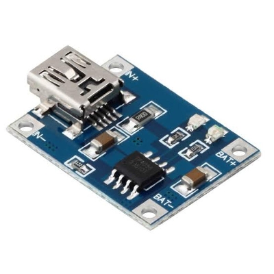 Picture of TP4056 Lithium Battery Charger 3.7V 18650 Battery Charger with Battery Protection 5V 1A Micro USB Charging