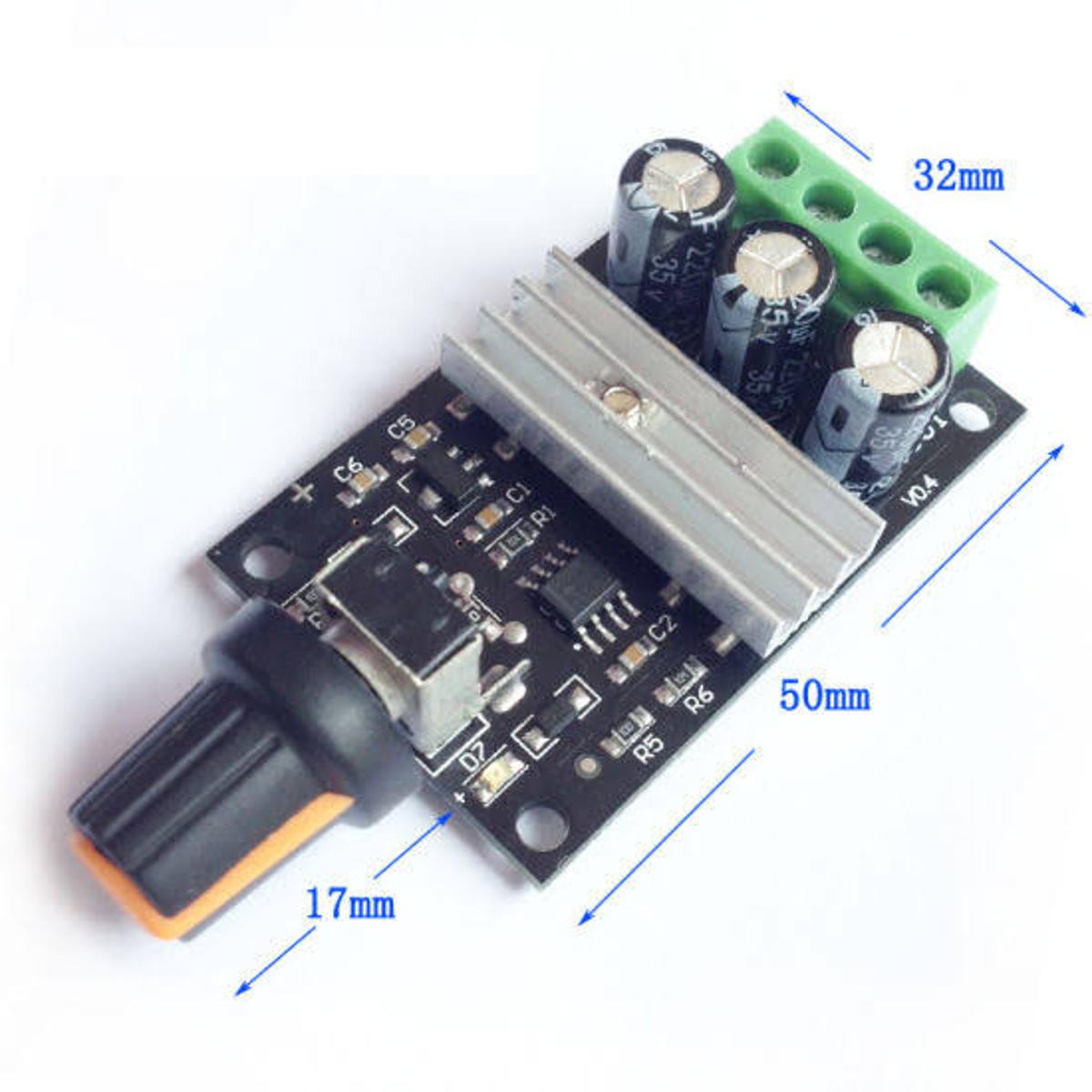 Picture of 3V-35V 12V 24V DC Motor PWM Speed Controller Switch LED FAN DimmerDC Motor Speed Controller