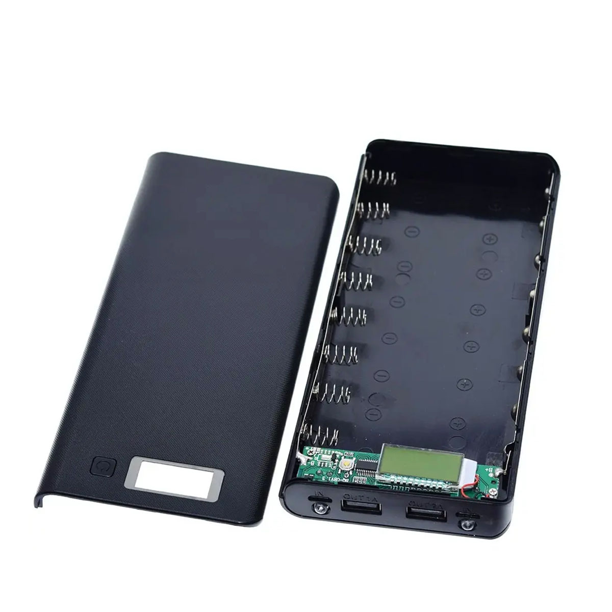 Picture of Greenwheel Power Bank 8*18650 Battery Holder Dual USB Power Bank Battery Box Mobile Phone Charger DIY Shell Case Charging Storage Case