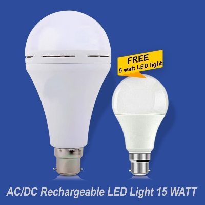 Picture of Battery AC/DC Rechargeable LED Light 15 WATT, 3 to 4 hours Backup