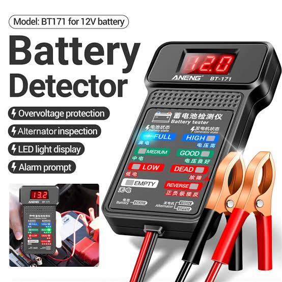 Picture of Digital Car Battery Tester Automotive Cranking Charging Analyzer GX 12V R5K5