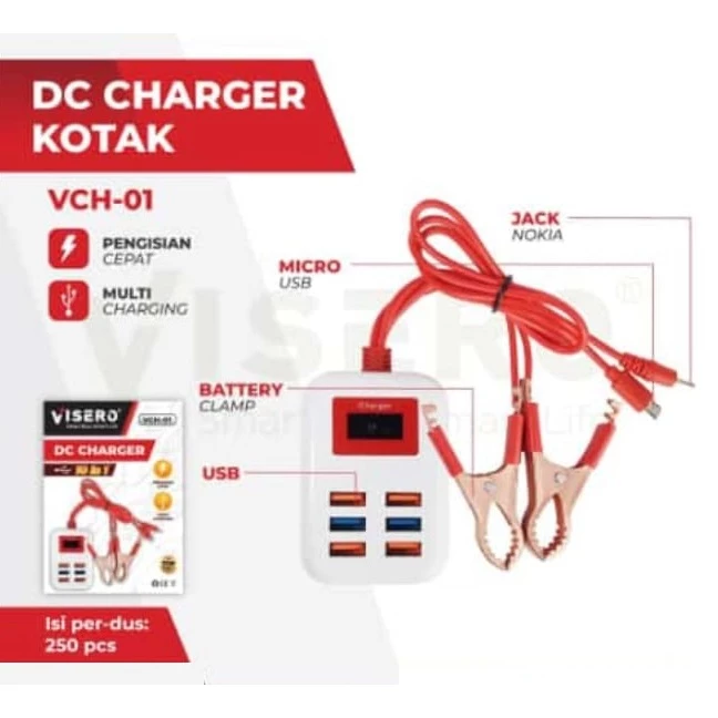 Picture of DC 12V 8 in 1 Universal Clamp Charger Quick Charge and solar
