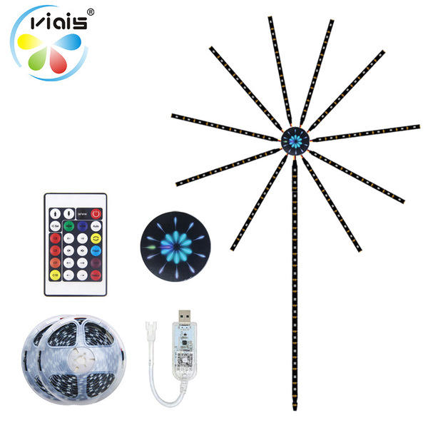 Picture of 2024 Christmas Light Smart Fairy Firework Bluetooth Light Strip Festoon Home Wall Bedroom Computer Room Decor Holiday Party Lamp