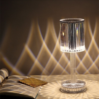 Picture of Crystal Table Lamp Touch Remote Control Night Lamp Rechargeable Bedside Lamp Night Lights Acrylic Home Decor Lighti Decoration