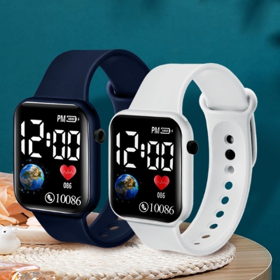 Picture of Astronaut watch technology sense LED male and female student party ins high value simple fashion waterproof electronic watch children