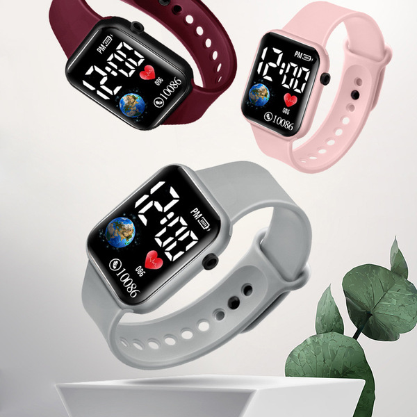 Picture of Astronaut watch technology sense LED male and female student party ins high value simple fashion waterproof electronic watch children