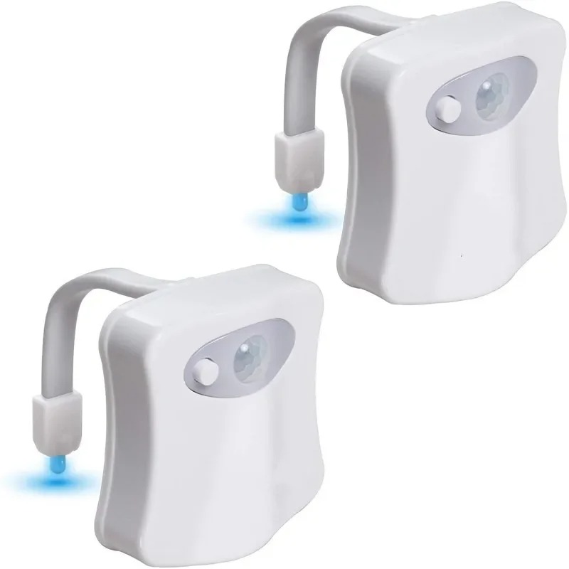Picture of PIR Motion Sensor Toilet Seat Night Light 8Colors Waterproof Backlight for Toilet Bowl LED Luminaria Lamp WC Toilet Light
