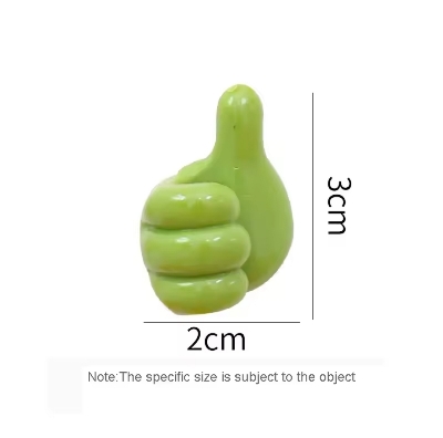 Picture of Silicone Thumb Wall Hooks, Self Adhesive Thumb Hook Multifunction Cable Clips Creative Holder Wall Hangers for Storage (multicolor-5pcs)