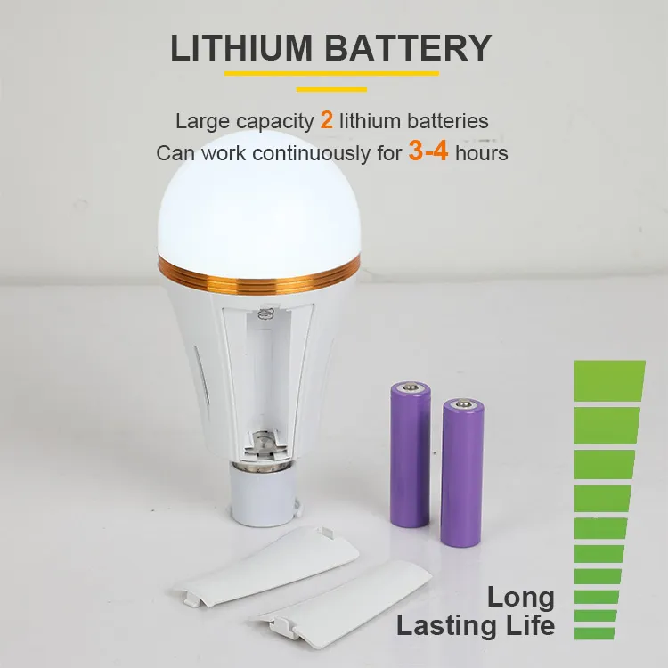 Picture of Rechargeable Light 20W Double Battery AC/DC Rechargeable LED Light Emergency Energy Saving LED Bulb Rechargeable Emergency Auto bulb 20 WATT