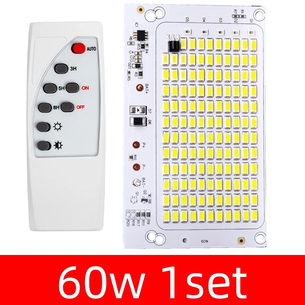 Picture of 60w LED outdoor solar energy 5730 high brightness bead projection light integrated light source light panel contro