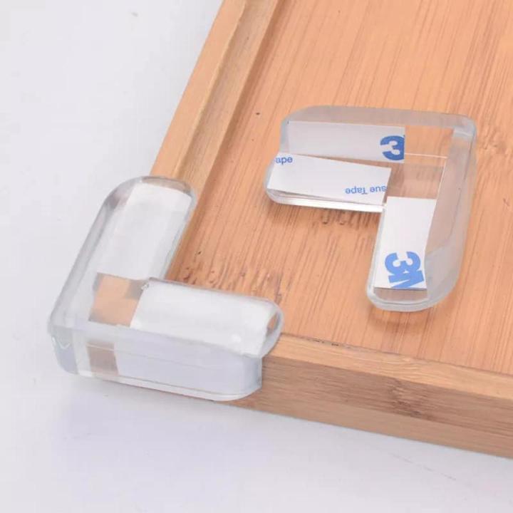 Picture of 12Pcs Silicone Table Corner Edge Protection Cover Soft Transparent Desk Edge Corner Child Baby Safety Anticollision Protector Home Tools