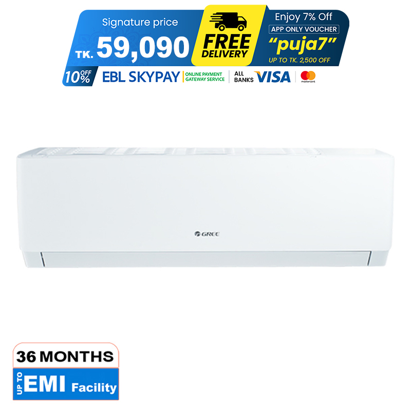 Picture of Gree 1.5 Ton Inverter Pular Split Type Air Conditioner (GS18XPUV32) (Best Price)