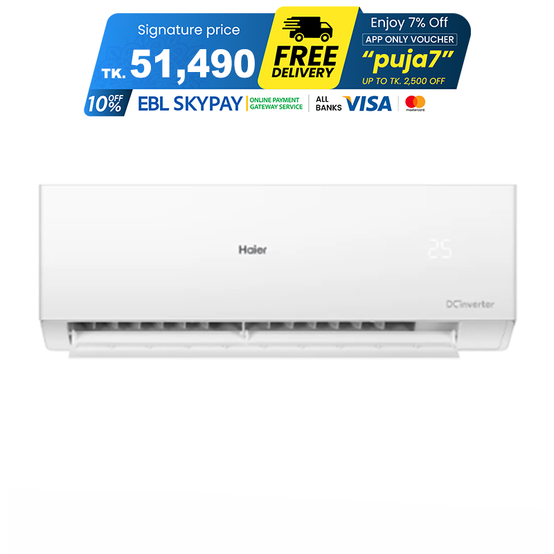Picture of Haier 1.6 Ton 19000BTU Clean Cool Inverter Pro (HSU-19CleanCool)(INV)(Pro) (Best Price)