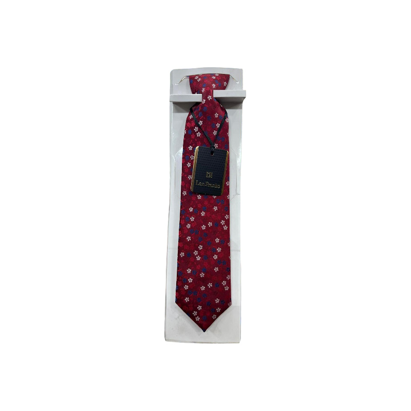Maroon Flower Design Embroidery Formal Neck Tie For Men Raazonline shop bangladeshothoba.com