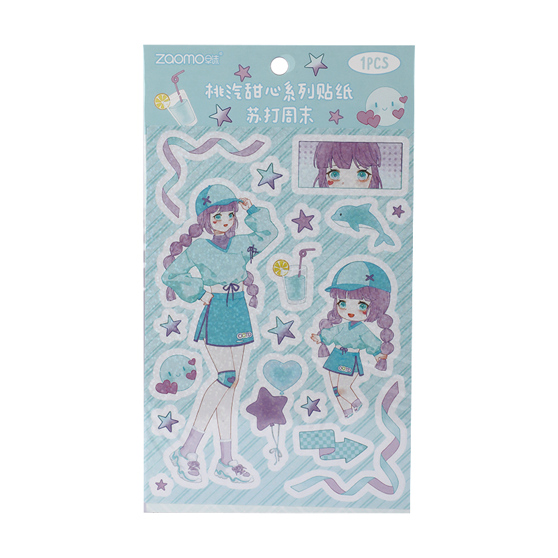 Picture of Kawaii Anime Girl Vinyl Stickers | Adorable Bag & Pet Decal Set | Waterproof & Durable for Laptops, Water Bottles, and More- 1 Piece Picture of Kawaii Anime Girl Vinyl Stickers | Adorable Bag & Pet Decal Set | Waterproof & Durable for Laptops, Water Bottles, and More- 1 Piece