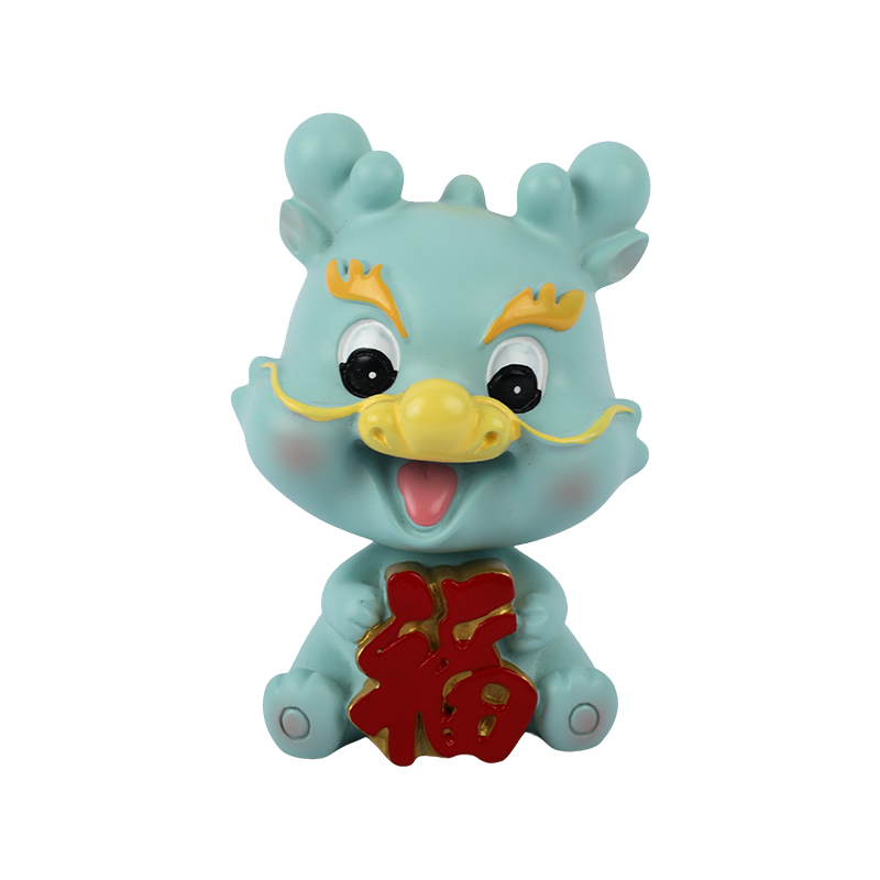 Picture of The Prosperity Dragon Bobblehead | Shaking Head Car Ornament | Mythical Beast Design with Lucky Character | Perfect for Good Fortune on the Go- 1 piece Picture of The Prosperity Dragon Bobblehead | Shaking Head Car Ornament | Mythical Beast Design with Lucky Character | Perfect for Good Fortune on the Go- 1 piece
