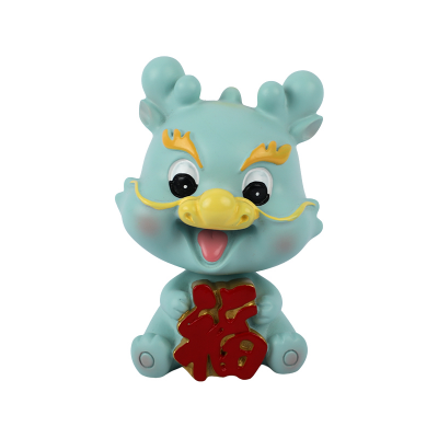 Picture of The Prosperity Dragon Bobblehead | Shaking Head Car Ornament | Mythical Beast Design with Lucky Character | Perfect for Good Fortune on the Go- 1 piece Picture of The Prosperity Dragon Bobblehead | Shaking Head Car Ornament | Mythical Beast Design with Lucky Character | Perfect for Good Fortune on the Go- 1 piece