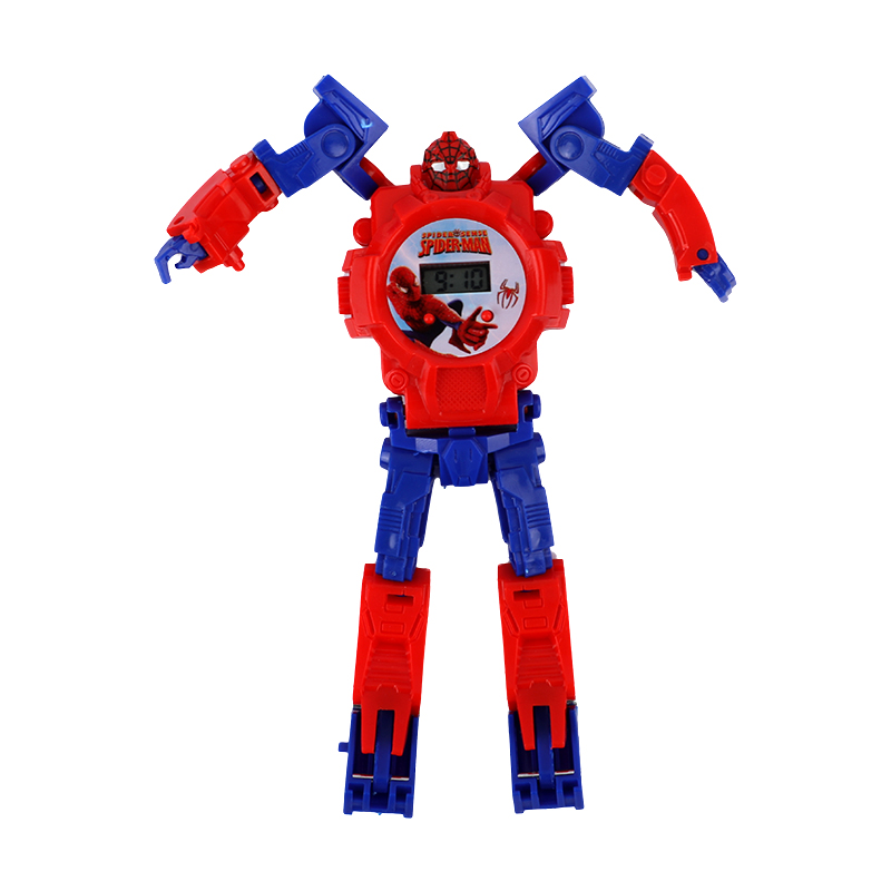 Picture of Spider-Man Transform Watch | 2-in-1 Robot Action Figure | Digital Display Time Teller & Toy | Cool Collectible for Marvel Fans- 1 Piece Picture of Spider-Man Transform Watch | 2-in-1 Robot Action Figure | Digital Display Time Teller & Toy | Cool Collectible for Marvel Fans- 1 Piece