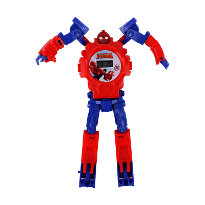 Picture of Spider-Man Transform Watch | 2-in-1 Robot Action Figure | Digital Display Time Teller & Toy | Cool Collectible for Marvel Fans- 1 Piece Picture of Spider-Man Transform Watch | 2-in-1 Robot Action Figure | Digital Display Time Teller & Toy | Cool Collectible for Marvel Fans- 1 Piece