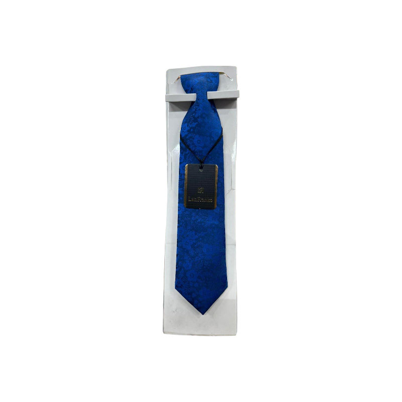 Blue Flower Design Embroidery Formal Neck Tie For Men Raazonline shop bangladeshothoba.com