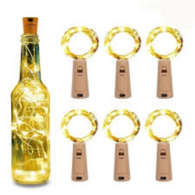 Picture of 2M LED String Lights Copper Wire Fairy Garland Bottle Stopper For Glass Craft Wedding Christmas Holiday Decoration
