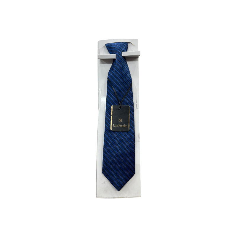 Navy Blue Design Embroidery Formal Neck Tie For Men Raazonline shop bangladeshothoba.com