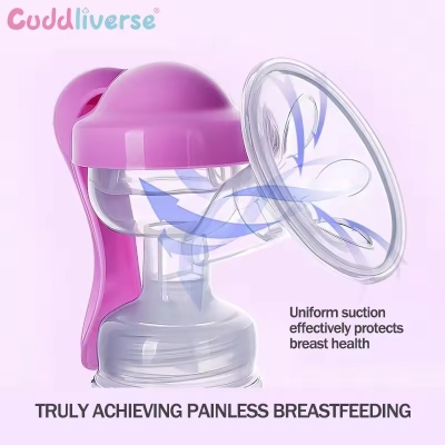 Picture of 2-in-1 manual breast pump, maternity products, large suction, with pacifier, food grade PP material