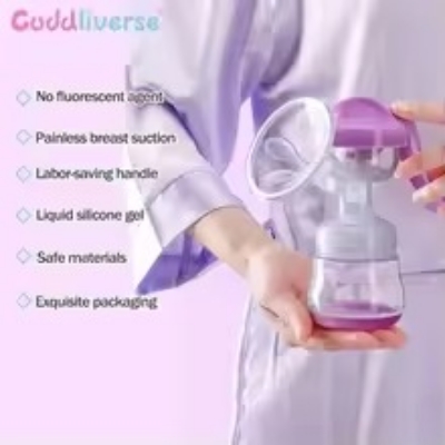 Picture of 2-in-1 manual breast pump, maternity products, large suction, with pacifier, food grade PP material