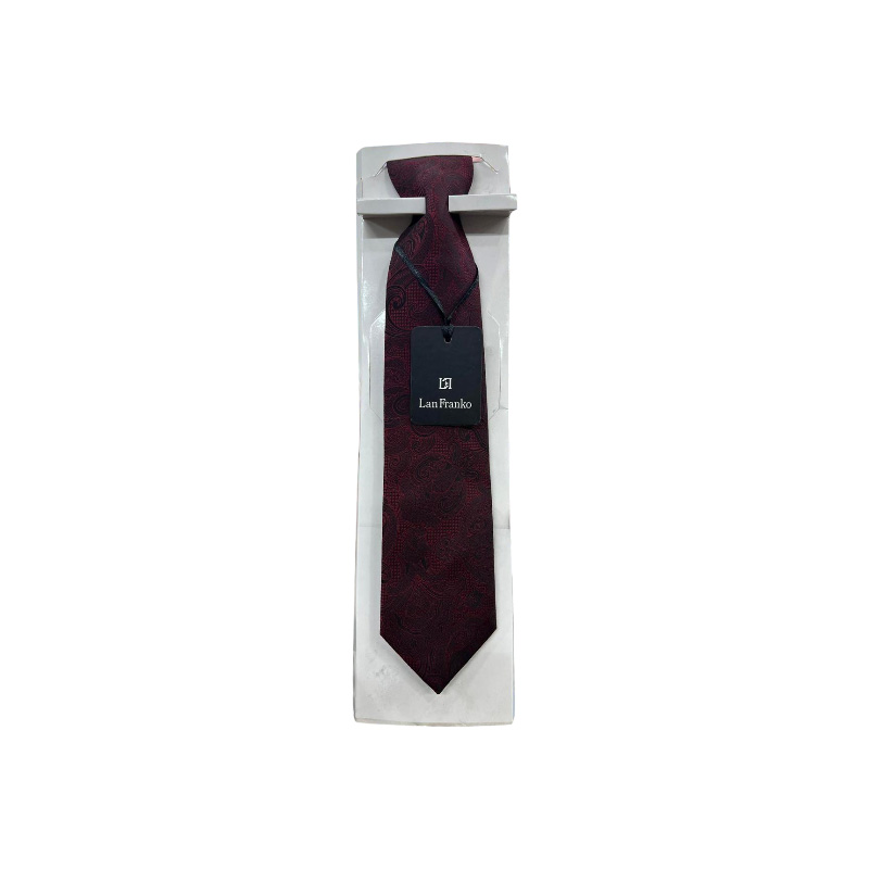 Brown Design Embroidery Formal Neck Tie For Men Raazonline shop bangladeshothoba.com