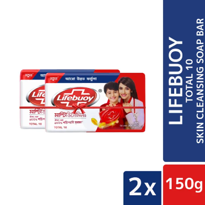 Picture of Lifebuoy Soap Bar Combo Pack of 2 Total Refreshment-(150g x 2)