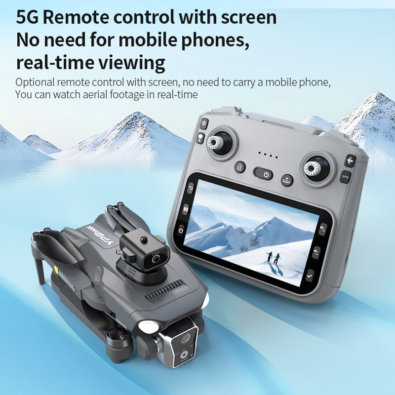 Picture of G.P.S 2025 Drone 4K Wide Angle Dual Camera Foldable Helicopter WIFI FPV Altitude Hold RC Quadcopter with Brushless Motor DH
