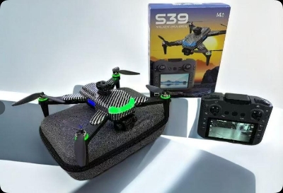 Picture of Pro UAV Drone with 4K Camera, Folding Aerial Photography Drone Brushless Motor Mobile Phone Control Multiple Flight Modes 360° Obstacle Avoidance RC Quadcopter Headless Mode T
