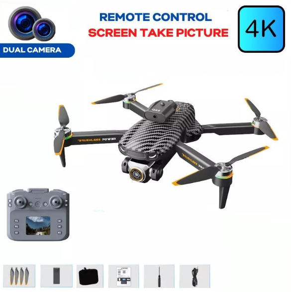 Picture of [Remote Display] 4k Drone Professional Camera Drone  Wifi Fpv Fixed Point Hovering Intelligent 50x Video Drone Altitude Optical Avoidance Drone DH