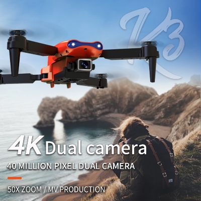 Picture of Mini 3-Sided Optical Flow Obstacle Avoidance WIFI Remote Control Helicopter 4K HD Dual Camera Drone Apps Controlled