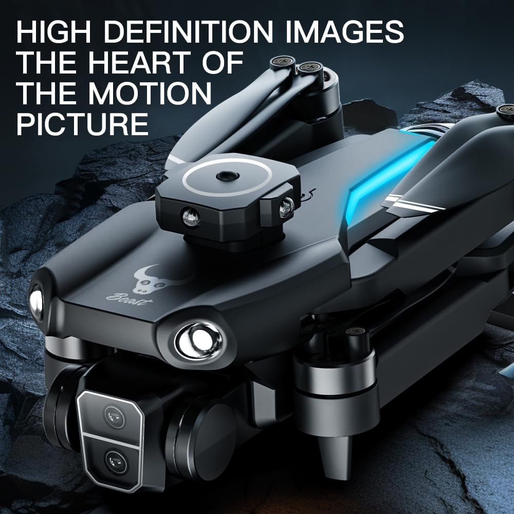 Picture of G.P.S Drone Three-Axis Flow Positioning Brushless Motot Folding 4k Dual Camera Four-Sided Obstacle Avoidance Drones Black x