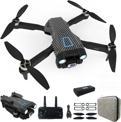 Picture of Pro S UAV Drone with 4K Camera, Folding Aerial Photography Drone Brushless Motor Mobile Phone Control Multiple Flight Modes 360° Obstacle Avoidance RC Quadcopter Headless Mode T