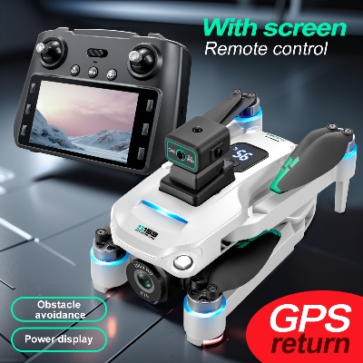 Picture of 5G WIFI FPV G.P.S Quadcopter Drone 4K HD Dual Cameras Obstacle Avoidance LED Large Screen Remote RC Drone